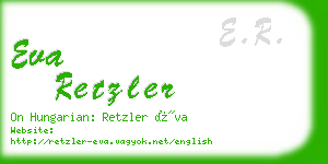 eva retzler business card